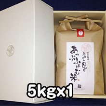 米袋（白）5kgx1+化粧箱（別途500円）